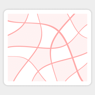 Abstract - pink and white. Sticker